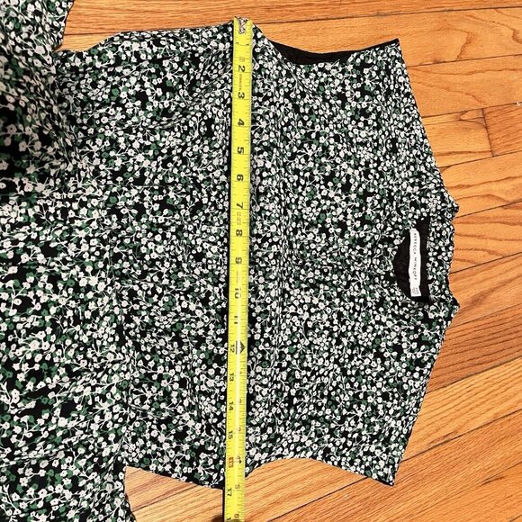 Rebecca Minkoff Green Black Floral Ollie Mini Dress Size XXS - Picture 9 of 9